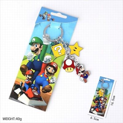 Super Mario Bros Keyring Star Mushroom