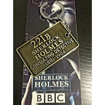 Sherlock Holmes Keyring 221B Baker Street