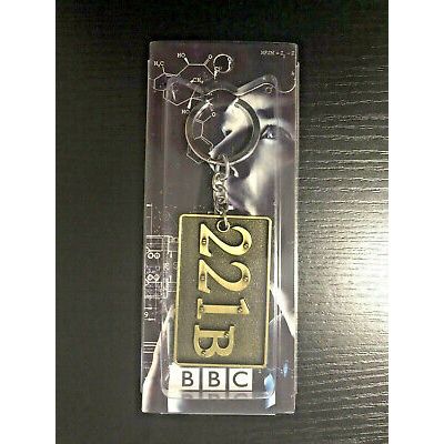 Sherlock Holmes Keyring 221B Baker Street