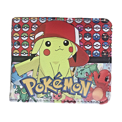 Pokemon Wallet Pikachu Ash Poke Ball