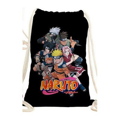 Naruto School Library Book Drawstring Bag