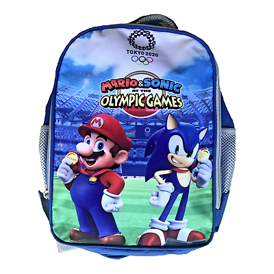 Super Mario and Sonic Backpack Kids School Travel Kindy