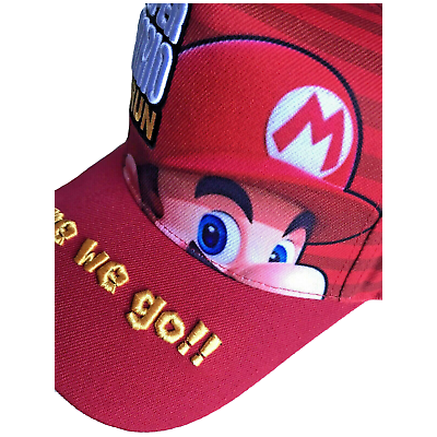 Super Mario Snapback 3D Hat