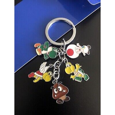Super Mario Bros Characters Keyring