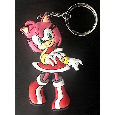 Sonic the Hedgehog Keyring 3D Amy Rose