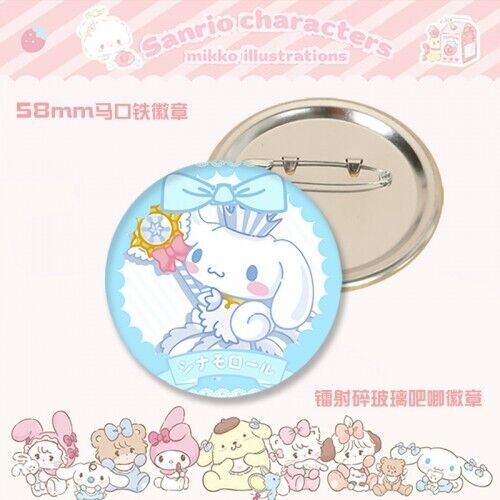 Hello Kitty Badge Sanrio Holographic