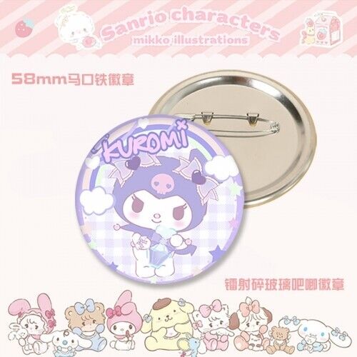 Hello Kitty Badge Sanrio Holographic