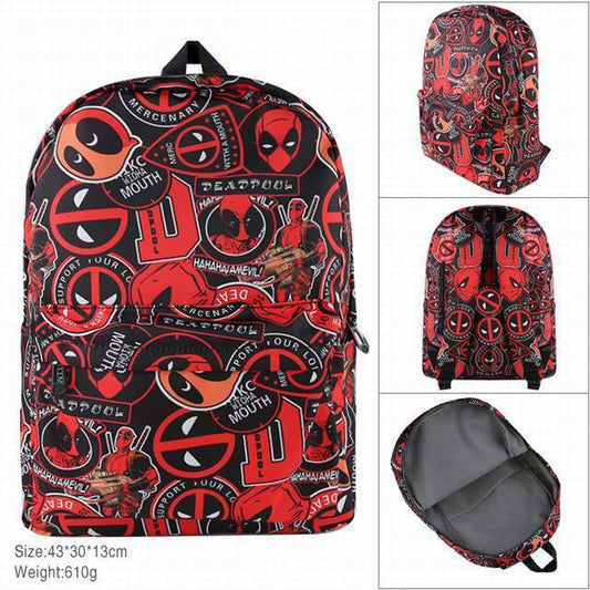 Deadpool Backpack School Travel Bag