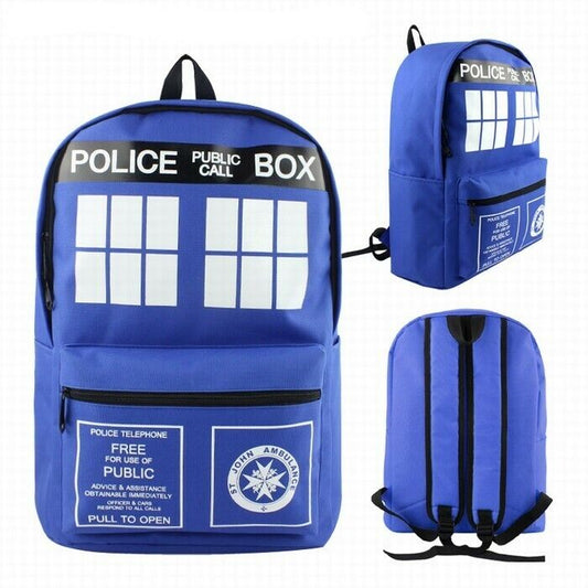 Doctor Who Backpack Travel Bag ABC Tardis Timelord