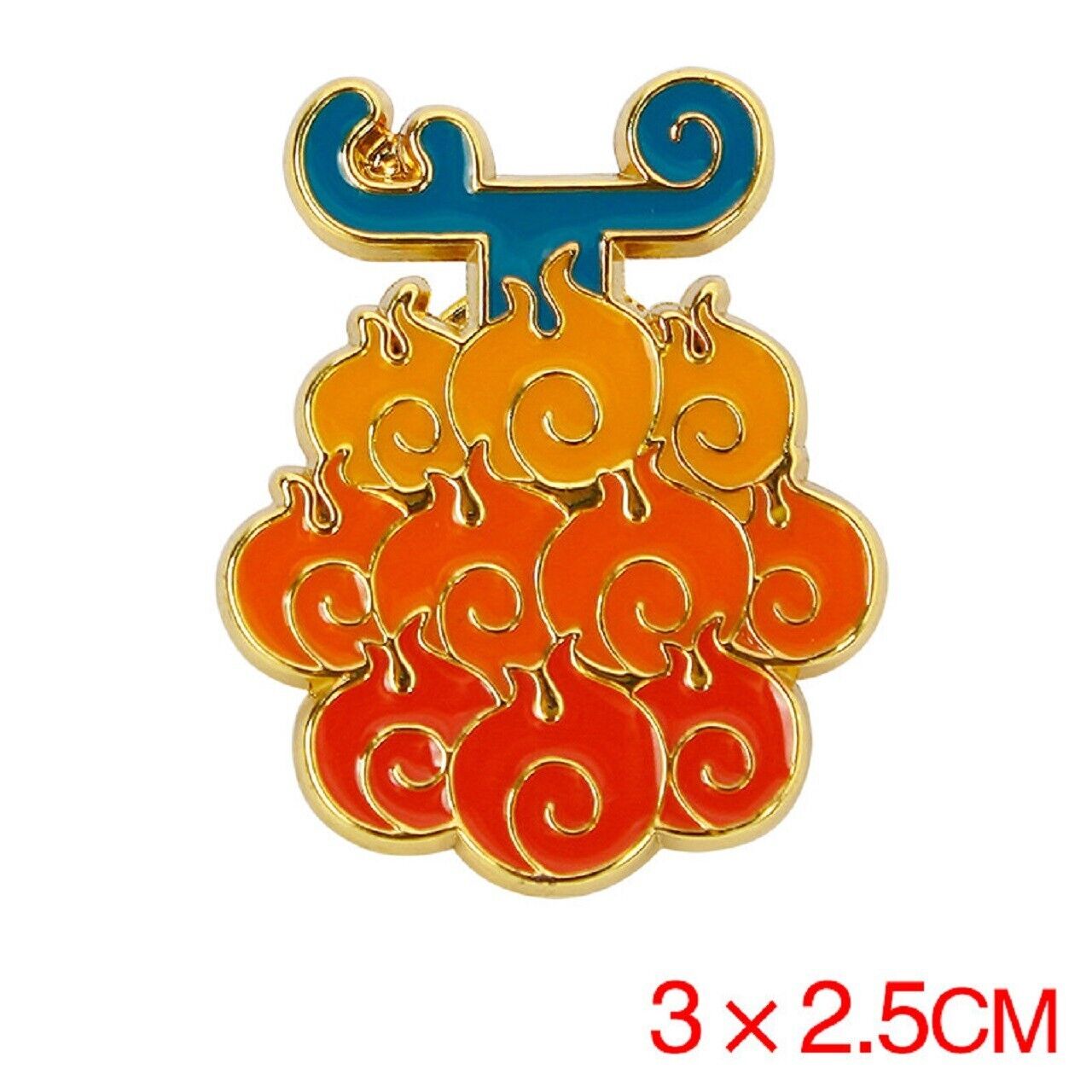 One Piece Devil Fruit Brooch Badge