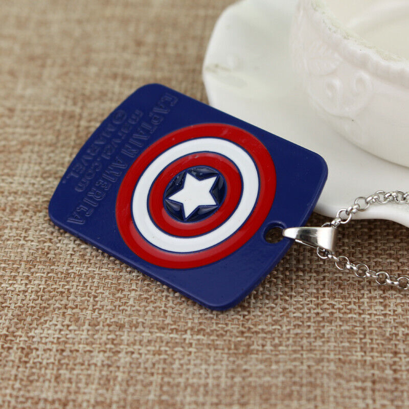 Captain America Superhero Necklace