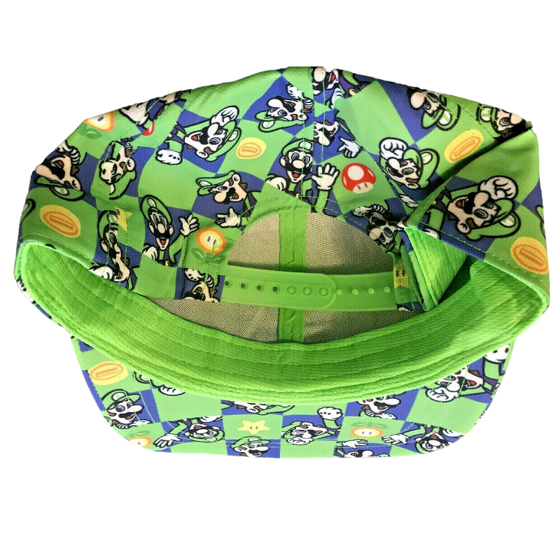 Super Mario Hat Cap Snapback Luigi