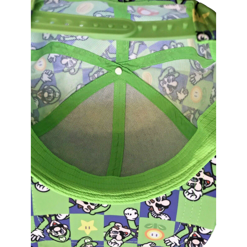 Super Mario Hat Cap Snapback Luigi