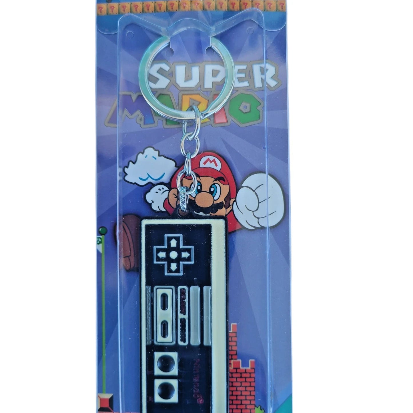 Super Mario Bros NES Controller Keyring