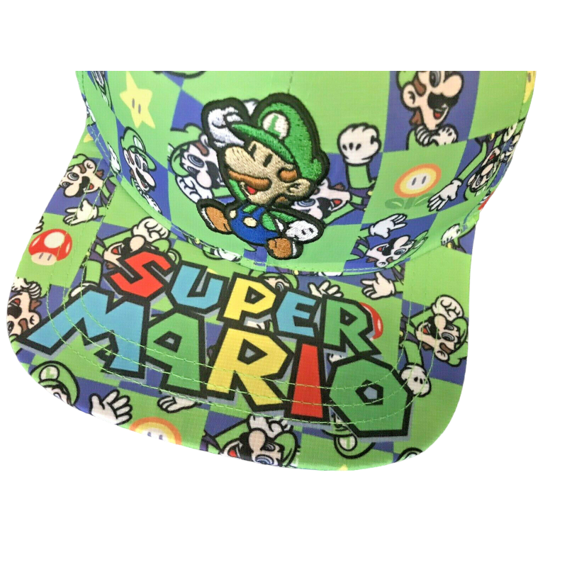 Super Mario Hat Cap Snapback Luigi
