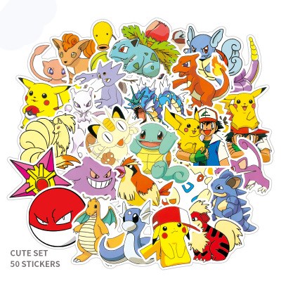 Pokemon Scrapbooking 50 Stickers