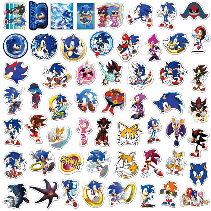 Sonic The Hedgehog Scrapbooking 50 Stickers