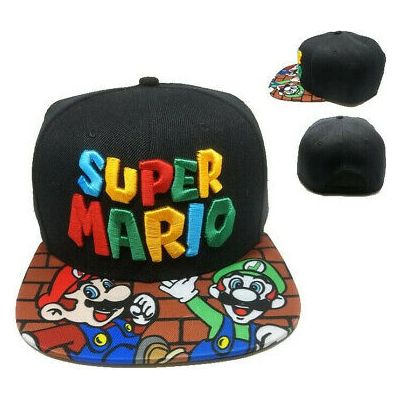 Super Mario Hat Cap Snapback Luigi