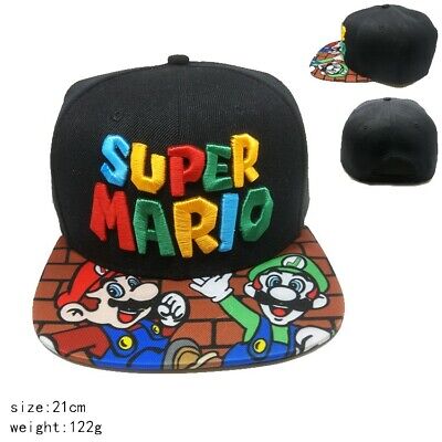 Super Mario Hat Cap Snapback Luigi