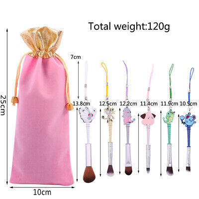 Pokemon Makeup Kit 6 Piece Brush Set