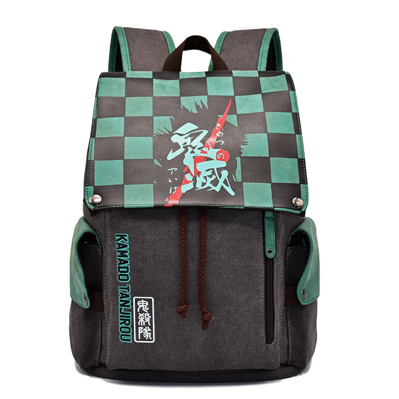 Demon Slayer Tanjiro Canvas Backpack