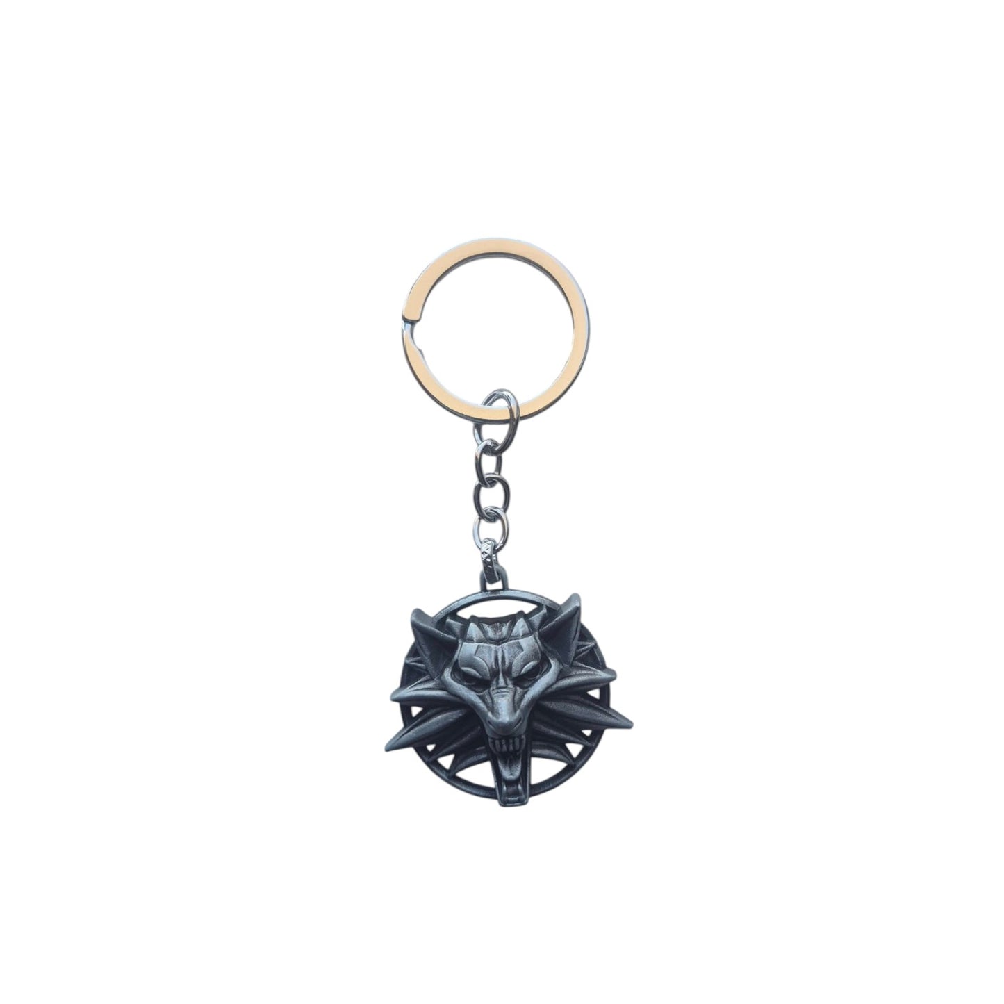 The Witcher 3 Keyring White Wolf Geralt